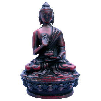 Meditating Buddha wood looking RB-960R - Click Image to Close